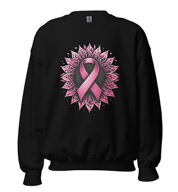 Sunflower_Pink_Ribbon_Breast_sweatshirt_black